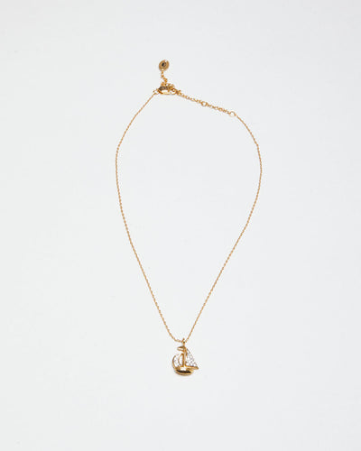 Juicy Couture Gold Colour Boat Charm Necklace