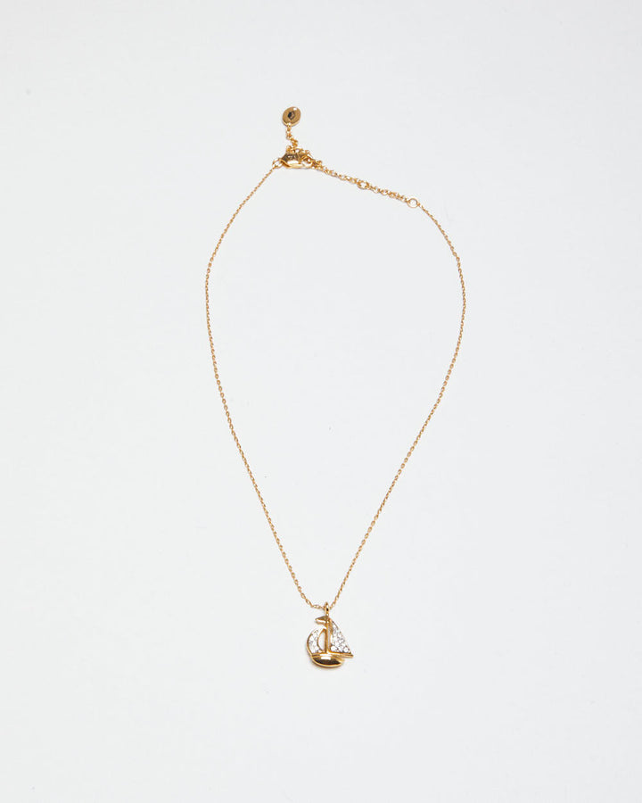 Juicy Couture Gold Colour Boat Charm Necklace
