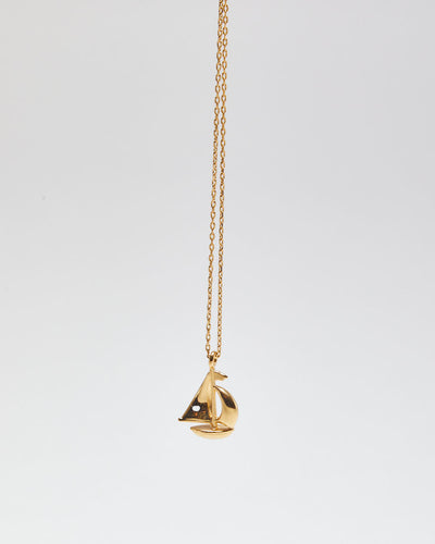 Juicy Couture Gold Colour Boat Charm Necklace