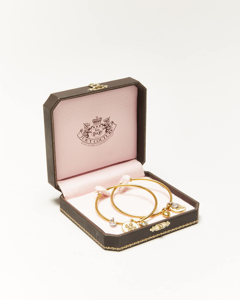 Vintage Y2K Juicy Couture Gold Tone Hoop Earrings