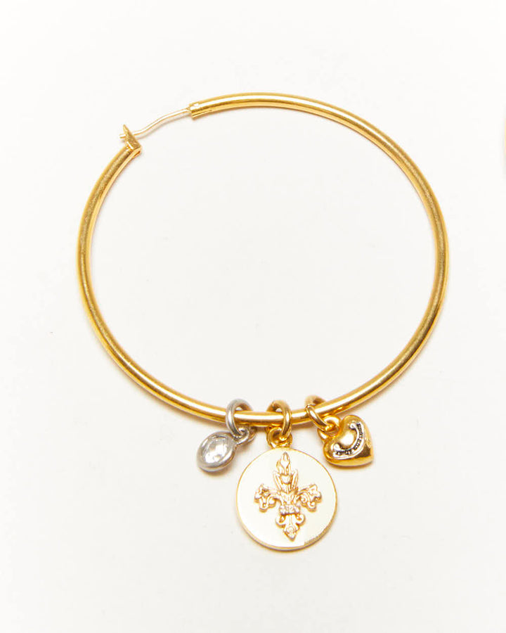 Vintage Y2K Juicy Couture Gold Tone Hoop Earrings