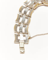 Vintage Monet Silver Tone Link Bracelet