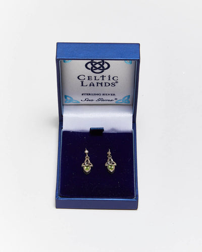 Vintage Celtic Lands Sterling Silver Earrings