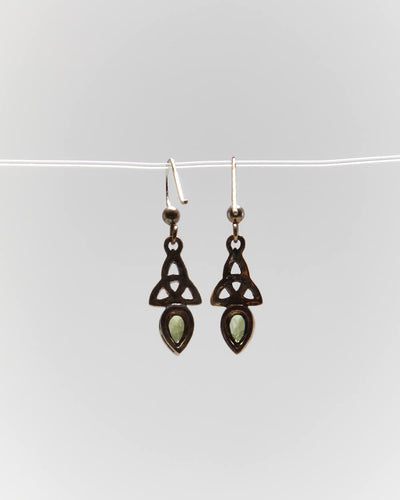 Vintage Celtic Lands Sterling Silver Earrings