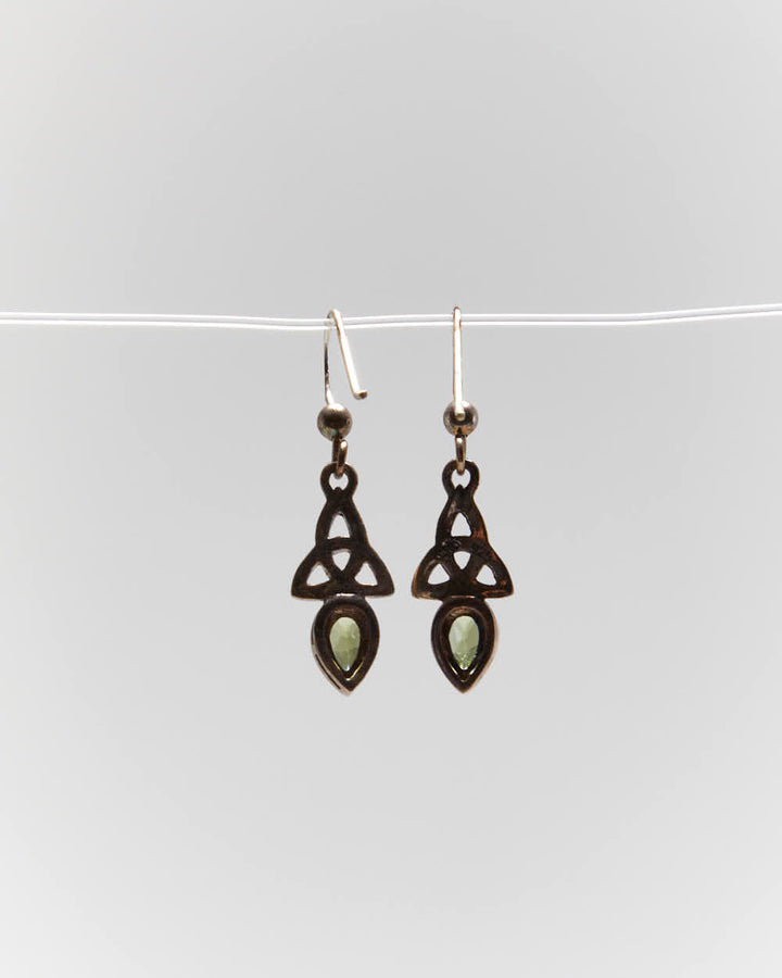 Vintage Celtic Lands Sterling Silver Earrings