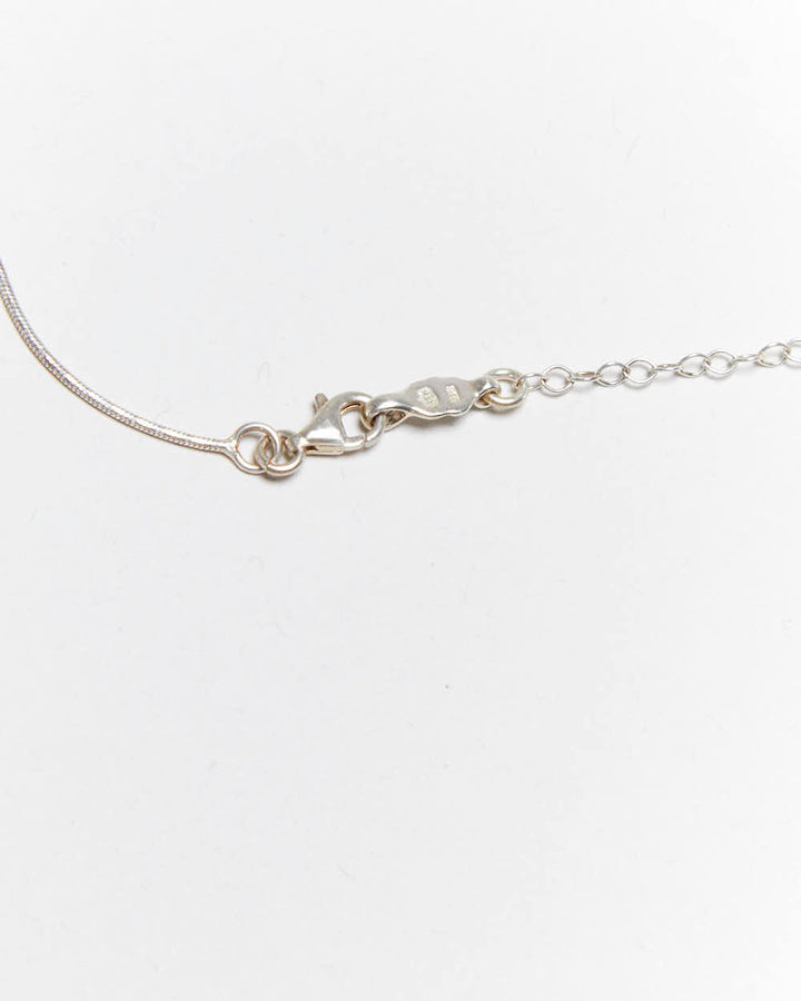 Vintage Amber Butterfly Sterling Silver Necklace