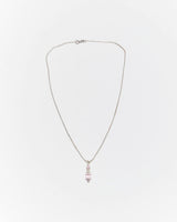 Vintage Y2k 00s Pink Bead Sterling Silver Necklace