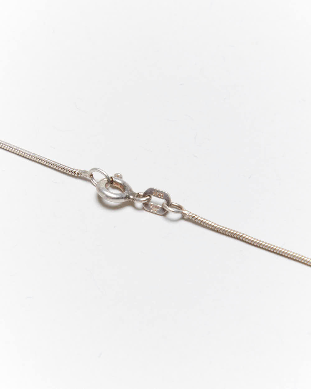 Vintage Y2k 00s Pink Bead Sterling Silver Necklace