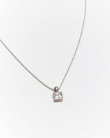 Vintage Crystal Pendant Sterling Silver Necklace