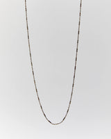 Vintage Bar &amp; Ball Chain Sterling Silver Necklace