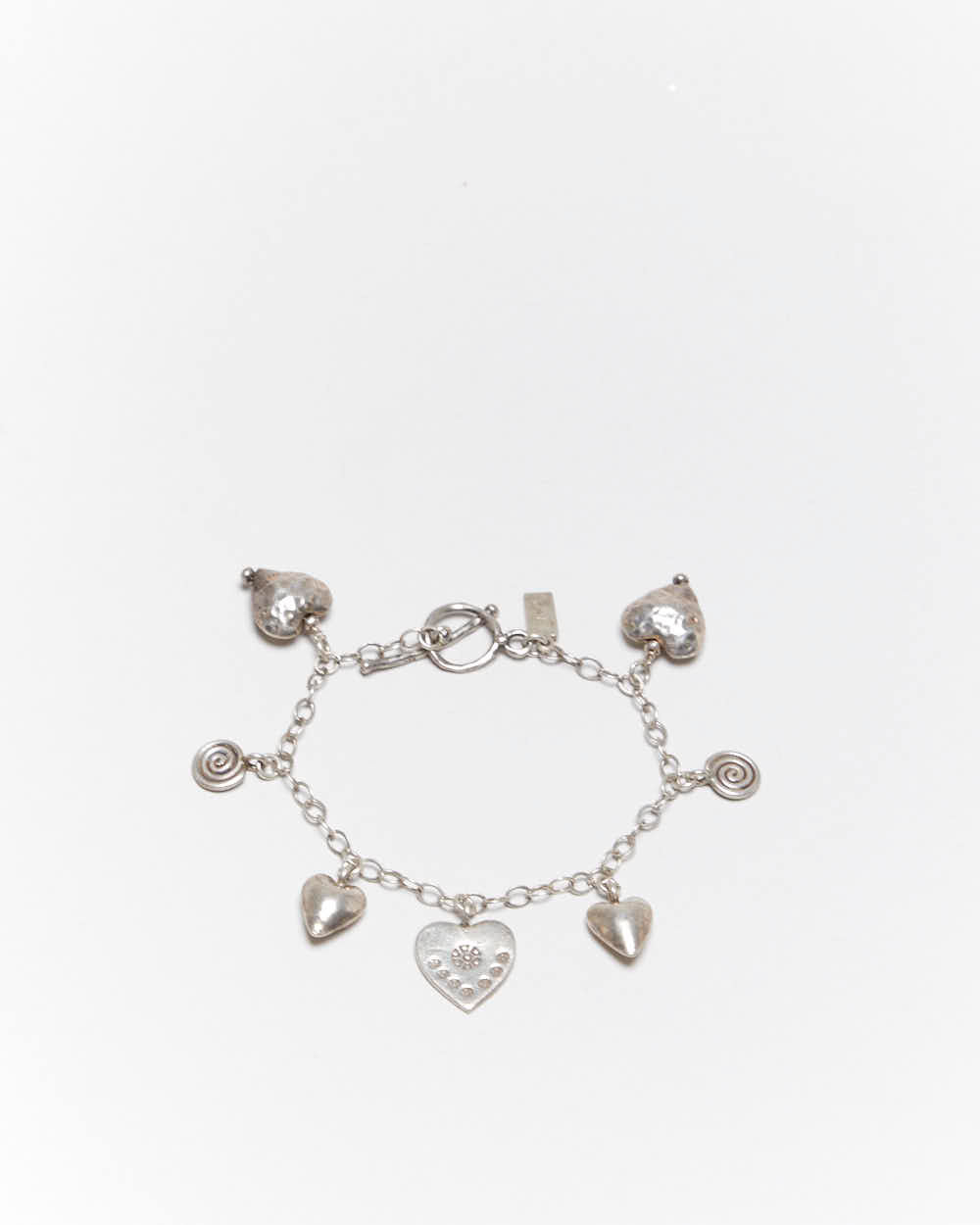 Vintage Y2k 00s J+i Sterling Silver Charm Bracelet