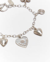 Vintage Y2k 00s J+i Sterling Silver Charm Bracelet