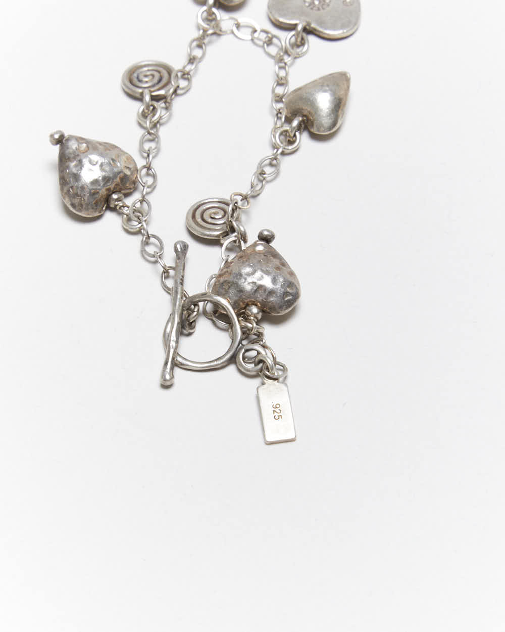 Vintage Y2k 00s J+i Sterling Silver Charm Bracelet