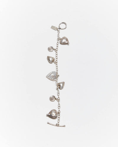 Vintage Y2k 00s J+i Sterling Silver Charm Bracelet