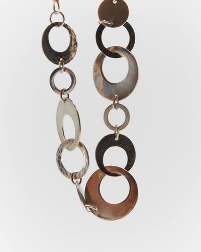 Vintage Y2k 00s Sterling Silver Disc Bracelet