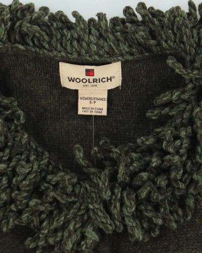 Vintage Woolrich Striped Wool Button-Up Tank Knit - S