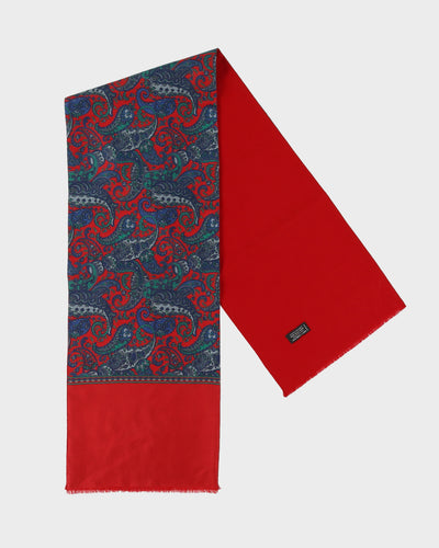 Christian Dior Red & Patterned Scarf