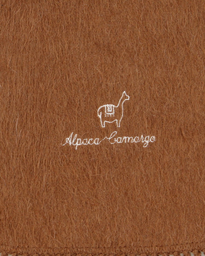 Vintage Alpaca Company Brown Scarf