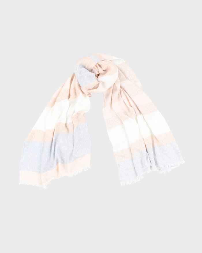 Y2k 00s Calvin Klein Monogram Scarf