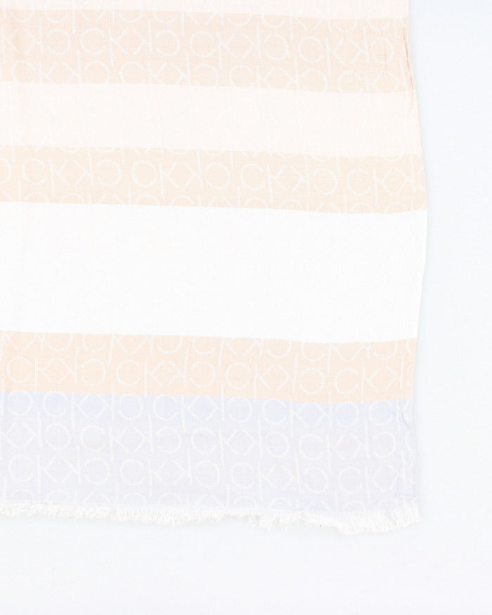 Y2k 00s Calvin Klein Monogram Scarf