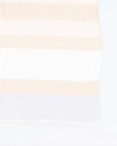 Y2k 00s Calvin Klein Monogram Scarf