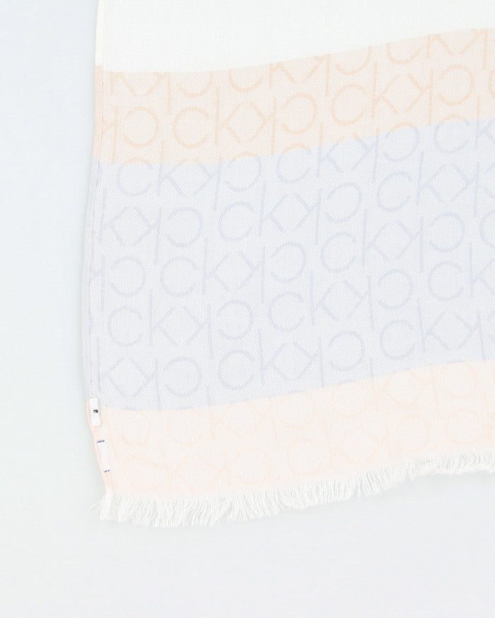 Y2k 00s Calvin Klein Monogram Scarf