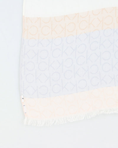 Y2k 00s Calvin Klein Monogram Scarf