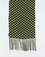 Vintage Emporio Armani Silk Blend &amp; Velvet Tassel Scarf