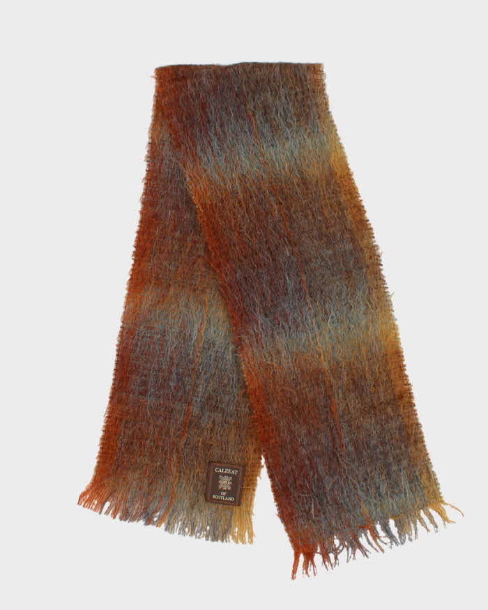Vintage Calzeat Of Scotland Wool & Mohair Scarf