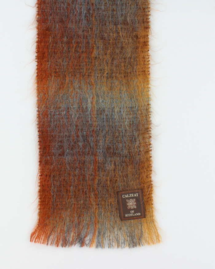 Vintage Calzeat Of Scotland Wool &amp; Mohair Scarf