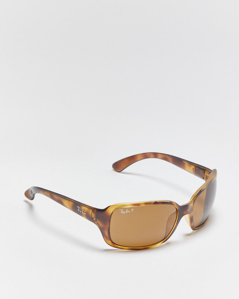Vintage Y2K 00s Ray-Ban Tortoise Shell Wrap Sunglasses