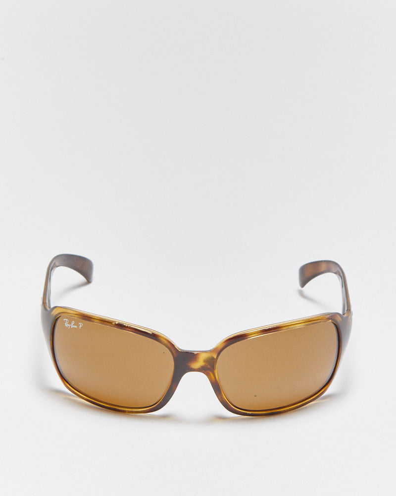 Vintage Y2K 00s Ray-Ban Tortoise Shell Wrap Sunglasses