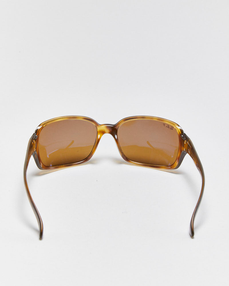 Vintage Y2K 00s Ray-Ban Tortoise Shell Wrap Sunglasses