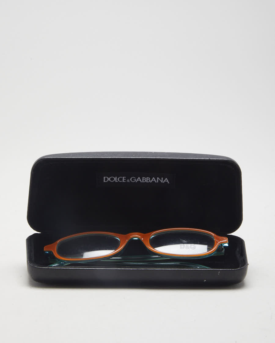 Y2K 00s Dolce & Gabbana Orange Eyeglasses - O/S