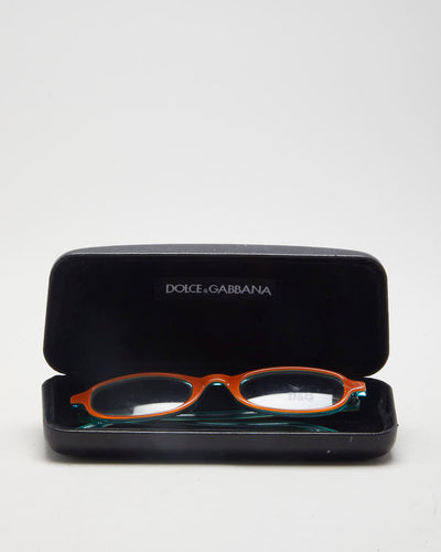 Y2K 00s Dolce & Gabbana Orange Eyeglasses - O/S