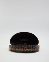 Guess Brown Tortoiseshell Studded Sunglasses - O/S