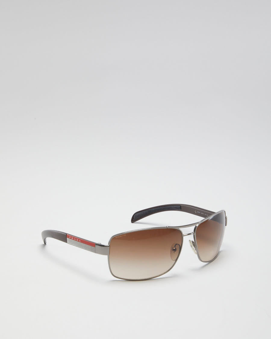 Prada Brown Linea Rosa Polarised Sunglasses - O/S