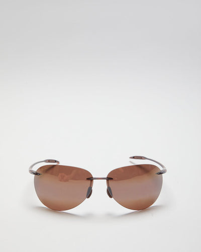 Vintage 90s Maui Jim Brown Aviator Sunglasses - O/S