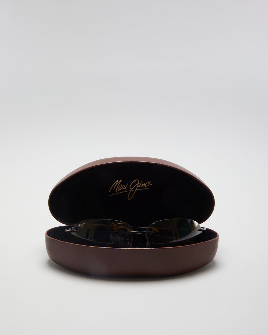 Vintage 90s Maui Jim Brown Aviator Sunglasses - O/S