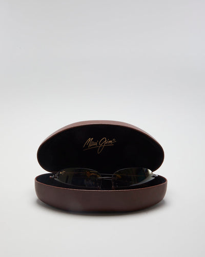 Vintage 90s Maui Jim Brown Aviator Sunglasses - O/S