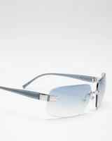 Vintage 90s Chanel Aqua Transparent Sunglasses - O/S