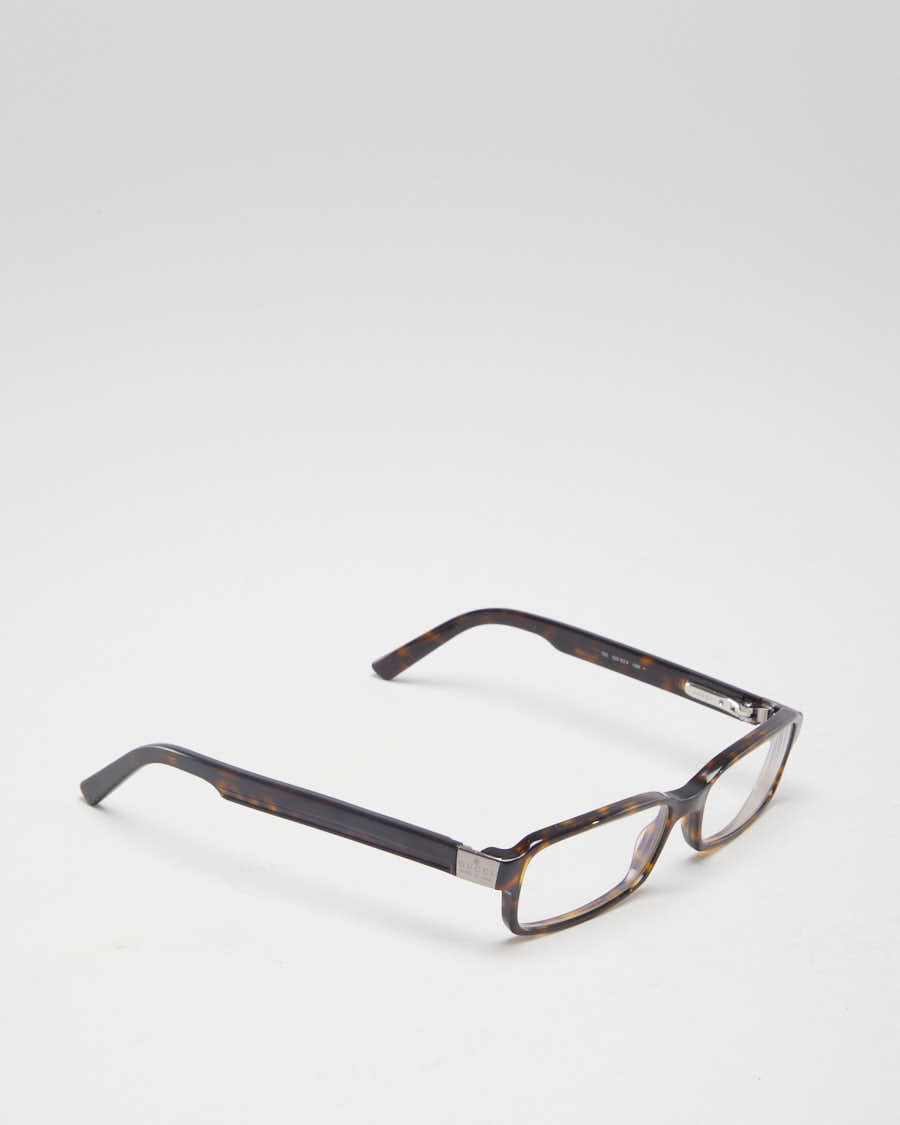 Y2K 00s Gucci Tortoishell Rectangular Reading Glasses - O/S