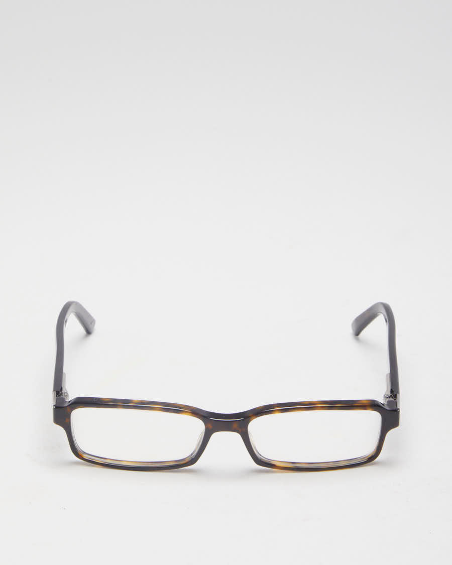 Y2K 00s Gucci Tortoishell Rectangular Reading Glasses - O/S