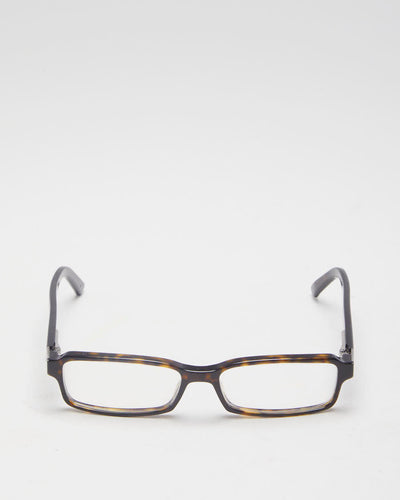 Y2K 00s Gucci Tortoishell Rectangular Reading Glasses - O/S