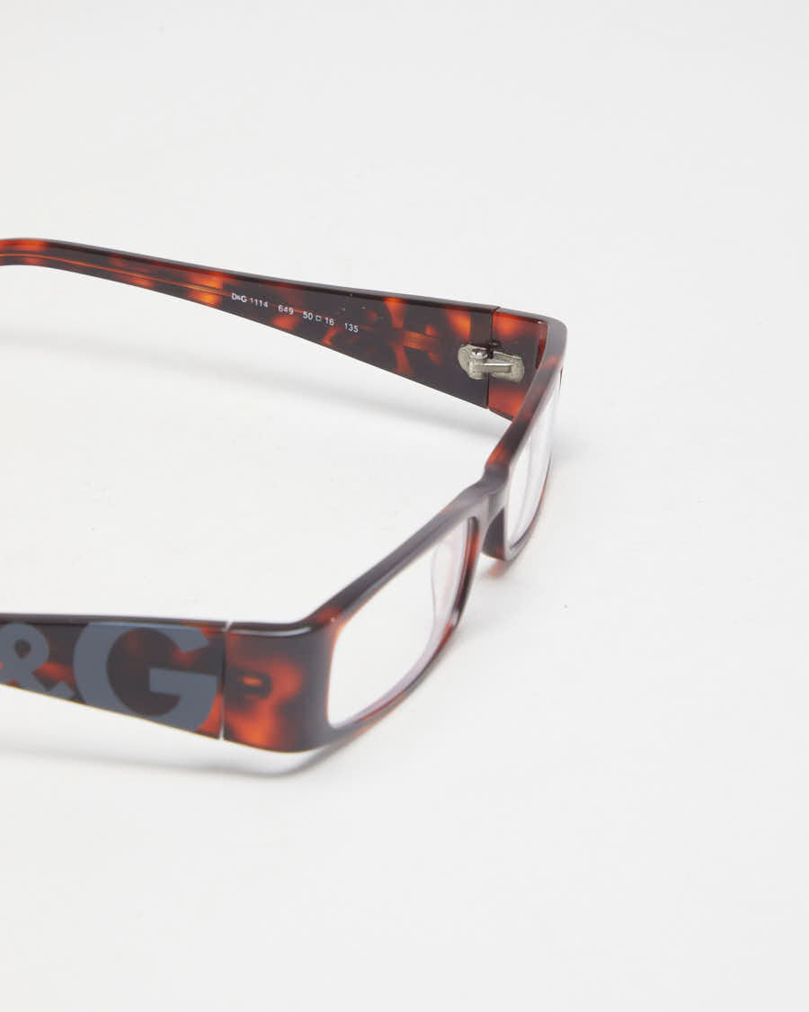 Y2K 00s Dolce &amp; Gabbana Tortoiseshell Reading Glasses - O/S