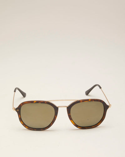 Prive Revaux Brown & Gold Sunglasses - O/S