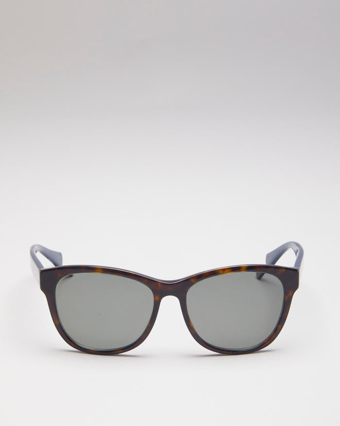 Ralph Lauren Brown Tortoise Shell Blue Bandana Sunglasses