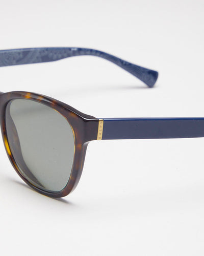 Ralph Lauren Brown Tortoise Shell Blue Bandana Sunglasses