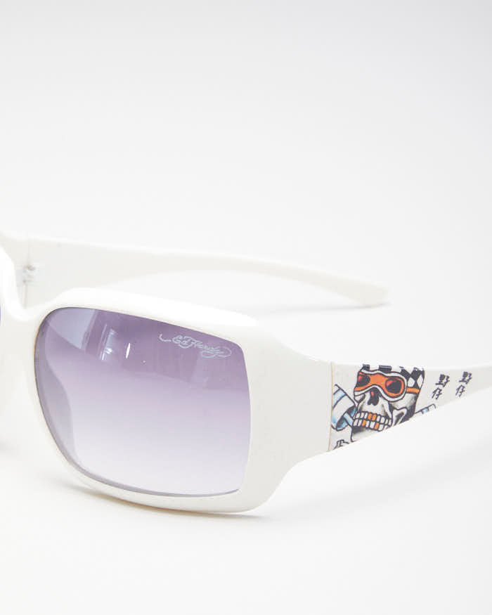 Ed Hardy White Sunglasses