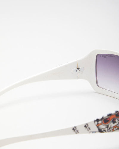 Ed Hardy White Sunglasses